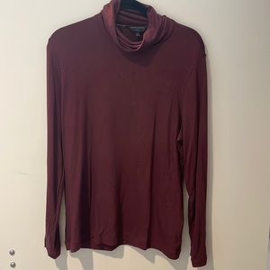 Maroon colored turtleneck